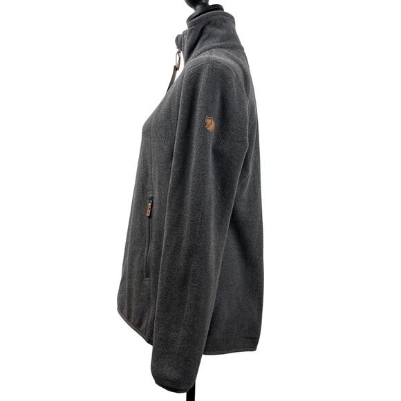 Fjallraven Stina Fleece Sweater Jacket Coat Ovik Women's M Dark Grey Zip Up - Picture 6 of 13